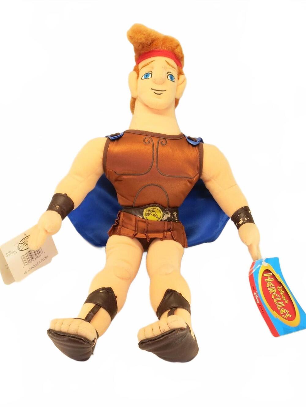 Damaged Vintage Disney Hercules Plush Doll by Disney Store 18"